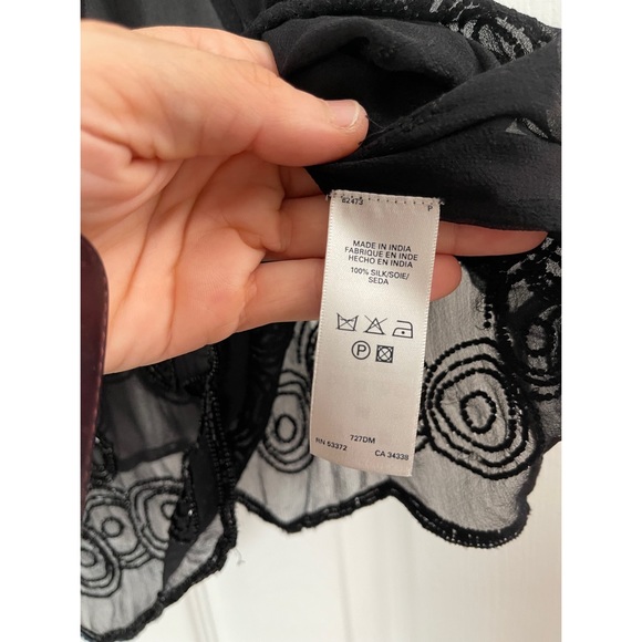 Vtg gypsy French connection shear beaded gatsby cover XS 2 - Picture 9 of 9